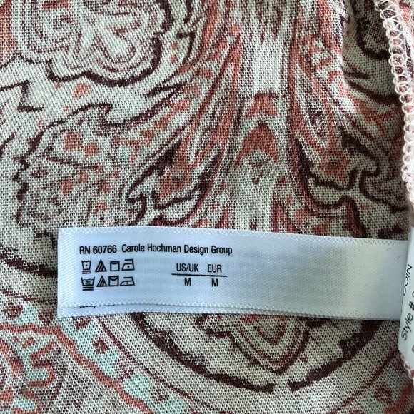 Lucky Brand Paisley Challis Drop Waist Dress M - Picture 14 of 15